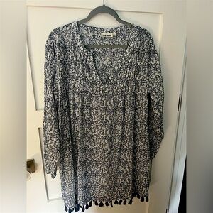 Roller Rabbit navy and white beach dress